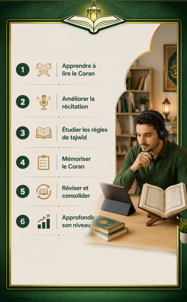 l’apprentissage du coran en ligne