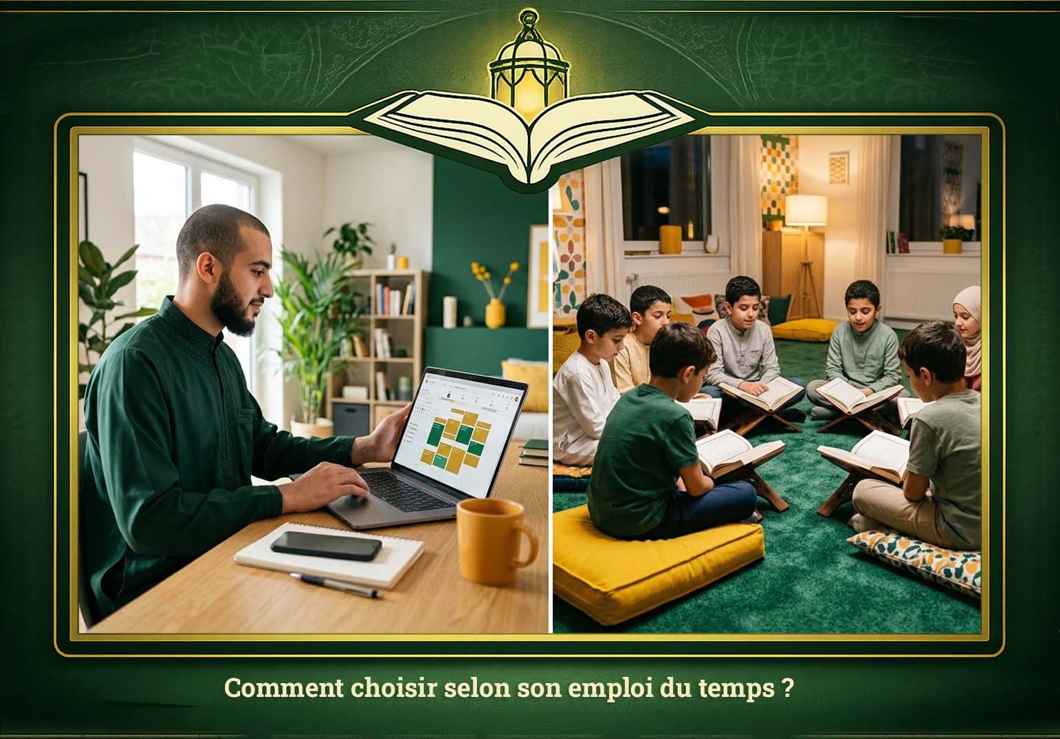 Comment choisir selon son emploi du temps _