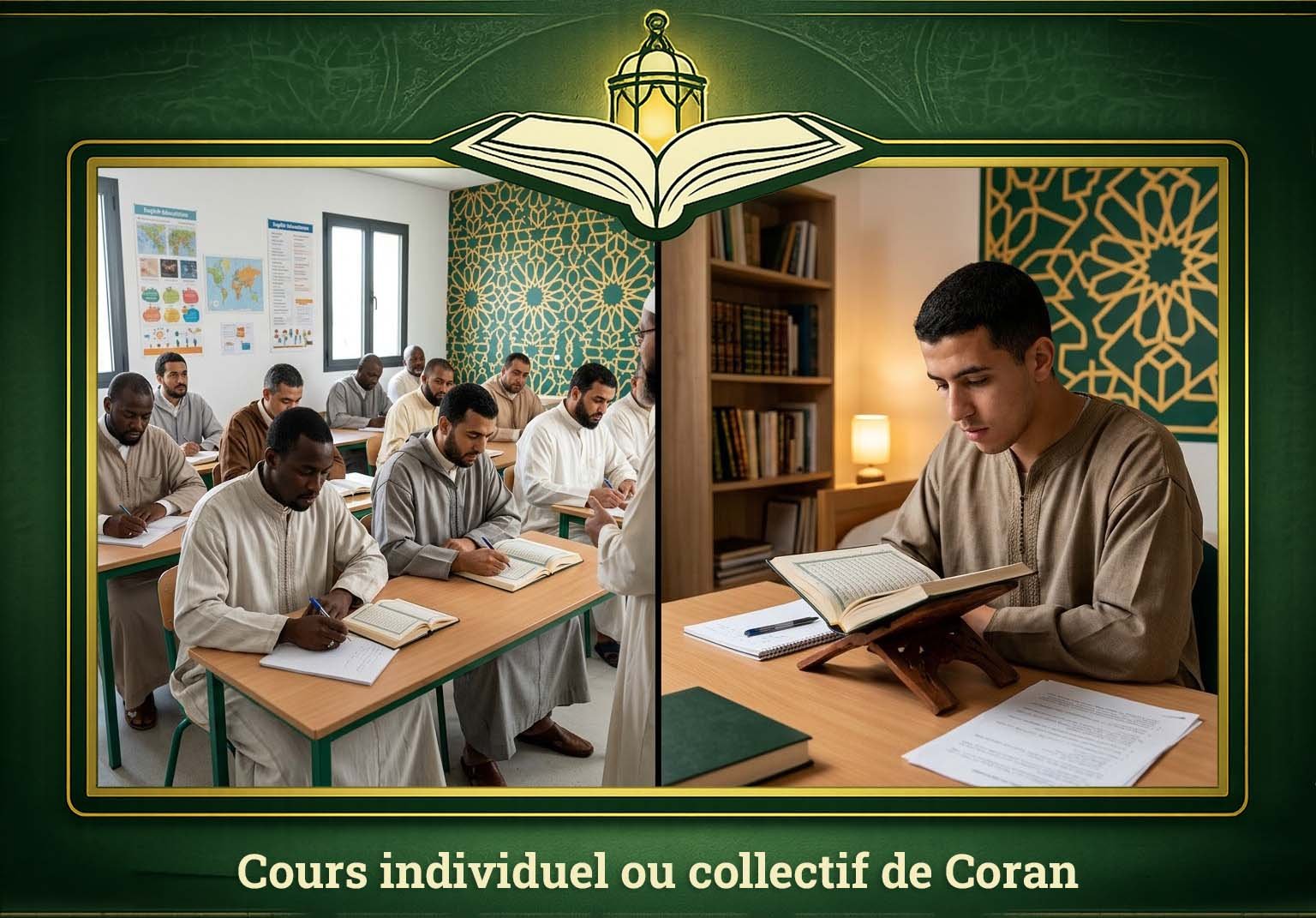 Cours individuel ou collectif de Coran